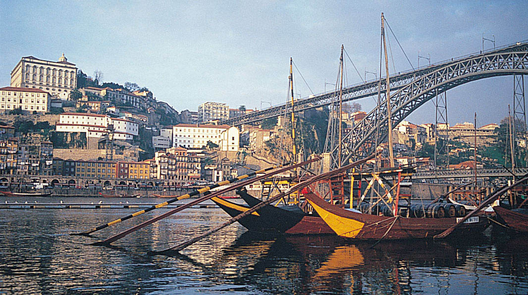 Port Wine Barges On The Douro In Oporto