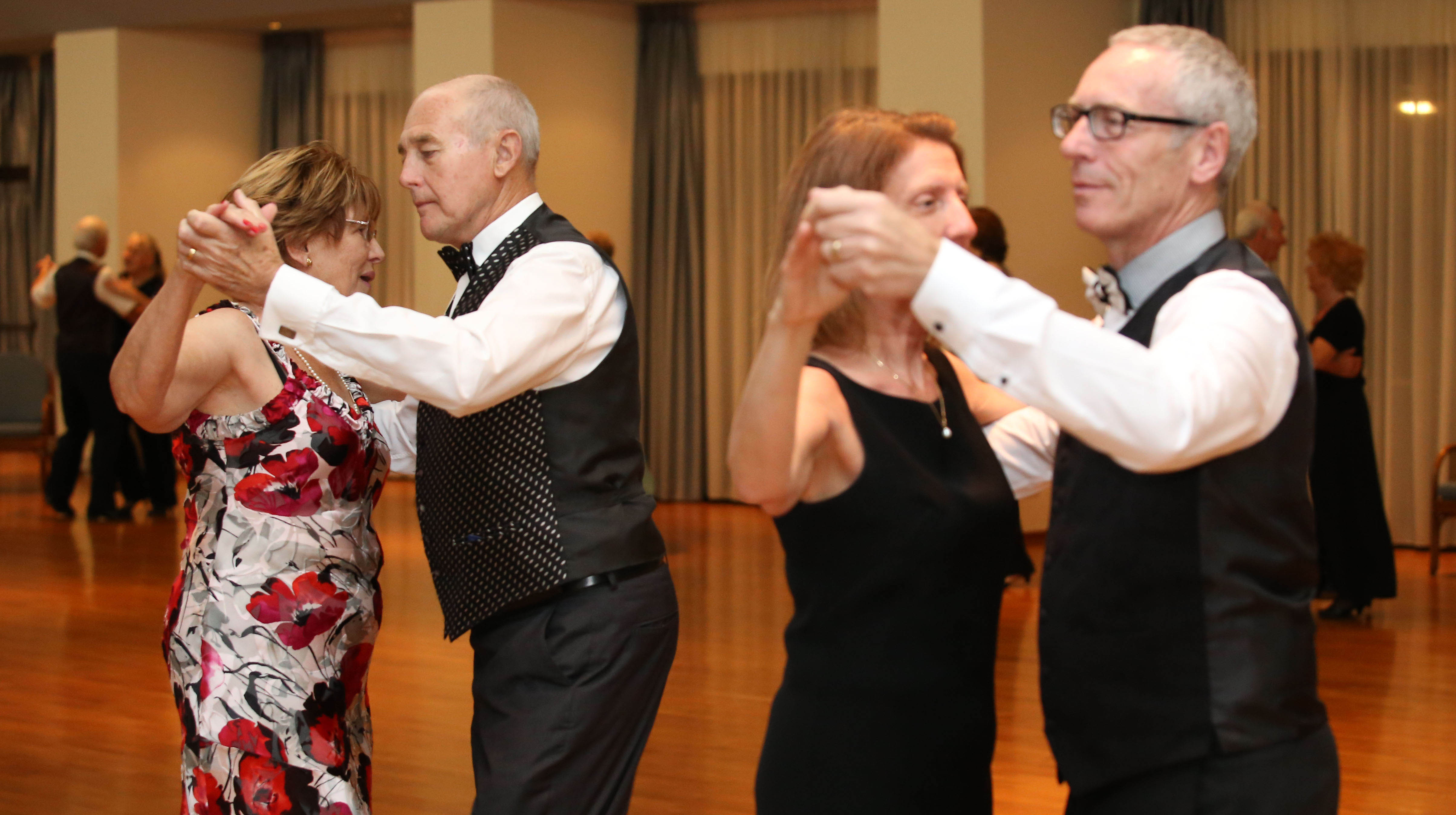 Two couples sequence dancing